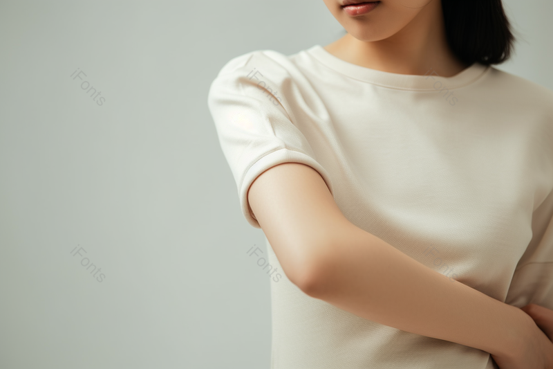 皮肤过敏痛苦用手抓挠自己身上的女性女人摄影背景,高清,摄影图,摄影图片,图片大全,摄影图免费下载